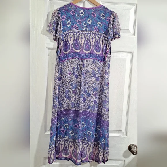 Vtg. Spell Boho Blossom Mini Dress - Picture 5 of 9